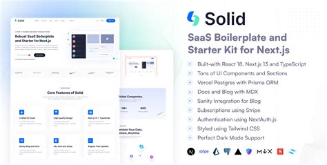 Solid Next Js Saas Boilerplate And Starter Kit Next Js Templates