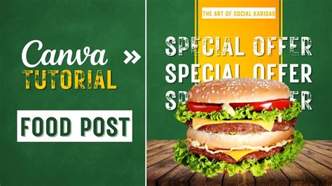 Food Post Canva Tutorial Create Posts Like Adobe In Canva Youtube