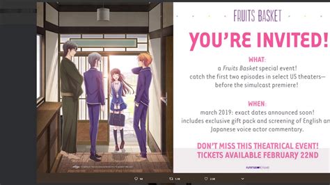 Fruits Basket U S Event Announced Laura Bailey Returns Youtube