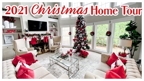 CHRISTMAS HOME TOUR 2021 TRADITIONAL MODERN CHRISTMAS DECK THE