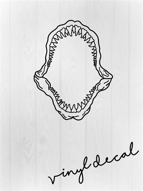 Shark Jaws Drawing