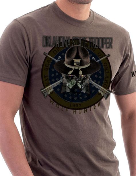 Trooper Oklahoma State Police Shirt 100% Made in USA