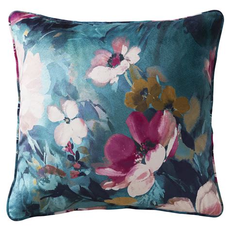 Bouquet Cushion Kingfisher Cushions Clarke Clarke By Sanderson Design