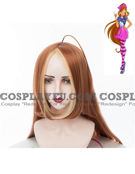 Sets Of Flora Of Linphea Cosplay Costume Wig Props And Accessories