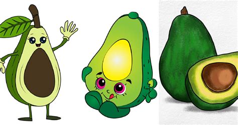 25 Easy Avocado Drawing Ideas How To Draw