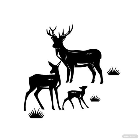 Deer Family Vector in Illustrator, SVG, JPG, EPS, PNG - Download | Template.net