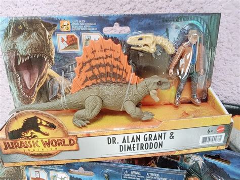 Jurassic World Dominion Dr Alan Grant And Dimetrodon Action Figure Set Hobbies And Toys Toys