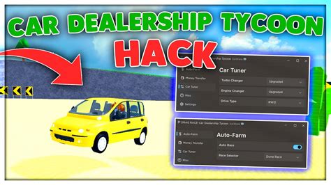 NEW Car Dealership Tycoon Script GUI Auto Race Infinite Money Auto