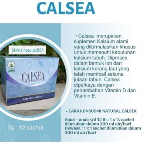 Jual Terbaru Calsea Plus Natural High Calcium Original Nasa D