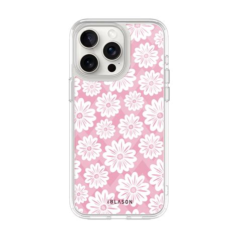 Halo Magsafe Cute Phone Case Pinkwhite Daisies