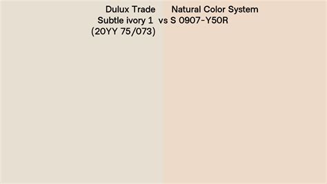 Dulux Trade Subtle Ivory 1 20YY 75 073 Vs Natural Color System S 0907