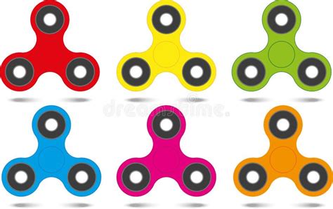 Spinner Color Set. Vector Illustration Stock Vector - Illustration of bearing, children: 120524974