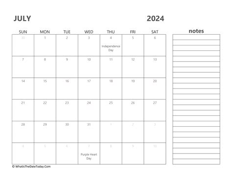 2024 Calendar Holidays And Observances In July Loni Sibley