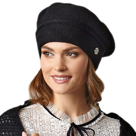 Beret Damski KORNELIA Czarny 12588760452 Allegro Pl