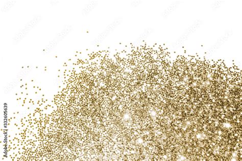 Background with gold glitter on white background for your design Stock ...