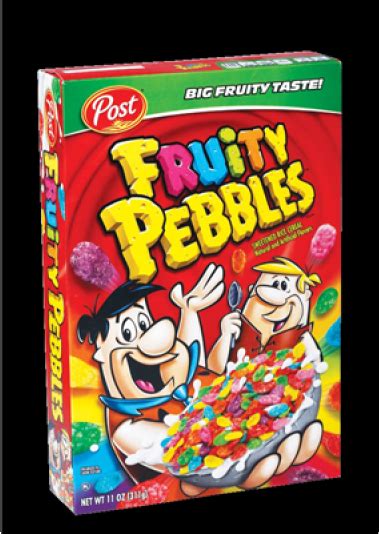 Download Post Fruity Pebbles Cereal 11 Oz Box Png Image With No