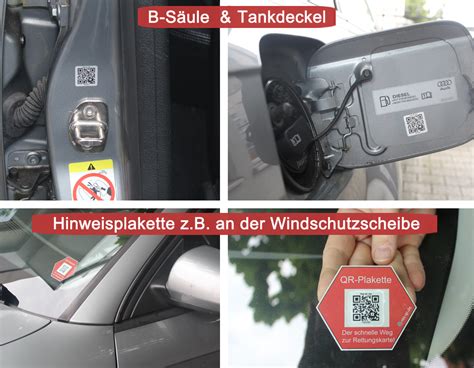 Digitale Rettungskarte für alle Fahrzeuge QR Code ersetzt Papier