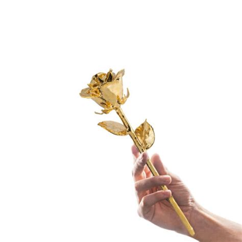 Artificial Gold Dipped Rose Flower For Valentine Day And Anniversary