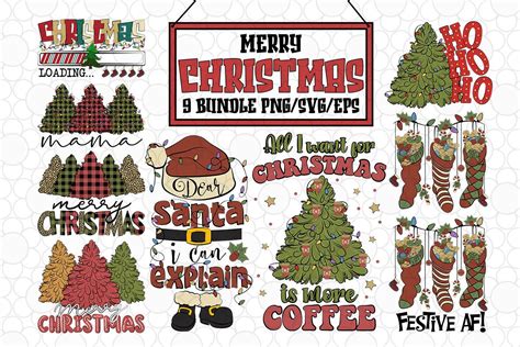 Retro Christmas Tree SVG Bundle Graphic By LQ Design Creative Fabrica