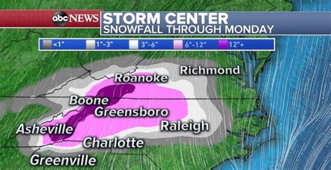 Major storm to bring heavy rain to South, snow to North Carolina ...