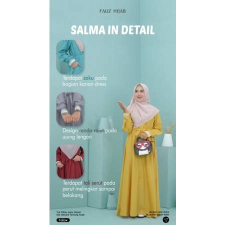 Jual Salma Dress By Fauz Hijab Ready Stock Shopee Indonesia