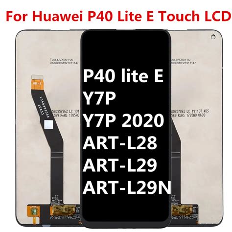 6 39 Original For Huawei P40 Lite E LCD Display Y7P LCD Touch Screen