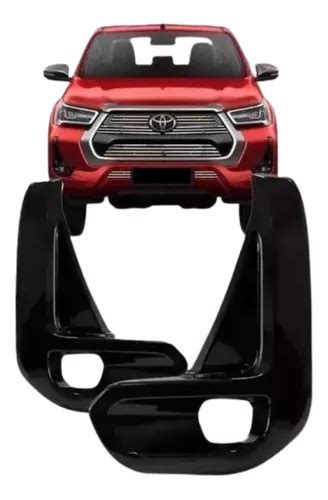 Moldura Farol Neblina Hilux 2021 2022 Black Piano Esquerda Frete grátis