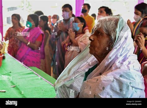 Howrah West Bengal India Th October Senior Aged Bengali