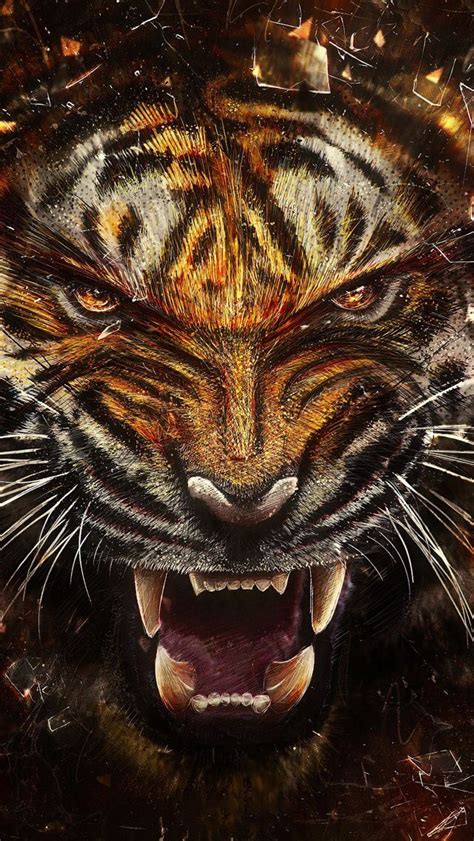 Angry Tiger | Tiger pictures, Tiger wallpaper, Tiger artwork