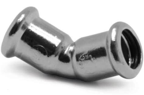 Pegler Xpress 15mm Press Obtuse Street Elbow Chrome Finish