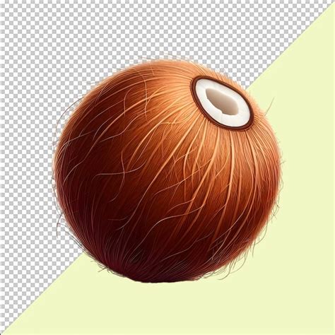 Premium PSD Realistic Isolated Vector Set Of Whole Coconut Coconut