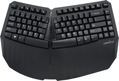 Perixx PERIBOARD 613B DV Teclado ergonómico compacto inalámbrico