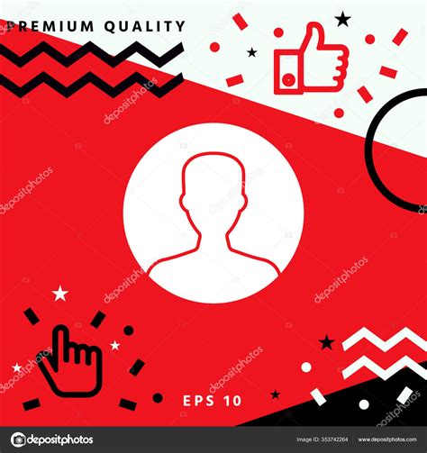 Profile Icon Elements Your Design — Stock Vector © sssheina #353742264