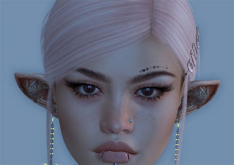 Second Life Marketplace Lelutka Evo X Face Eyebrow Tattoo Bom