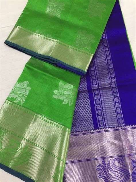 Kuppadam Pattu Sarees With Kanjeevaram Border