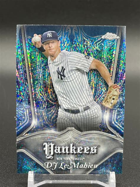 2022 Topps Chrome DJ LeMahieu Pinstriped P 20 Yankees Insert Free