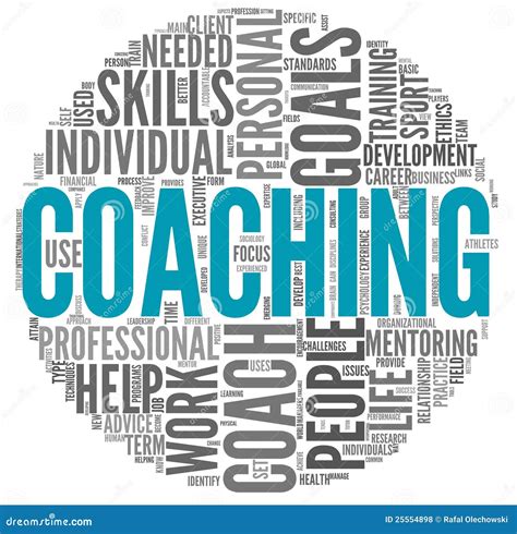 Coaching Concept In Tag Cloud Stock Illustration Illustration Of