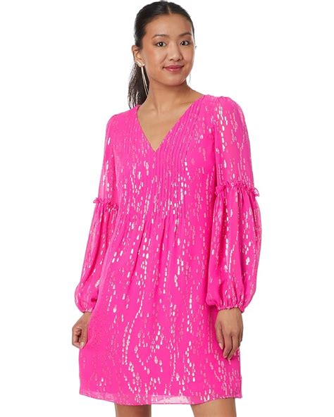 Women S Lilly Pulitzer Cleme Long Sleeve Silk Dr Zappos