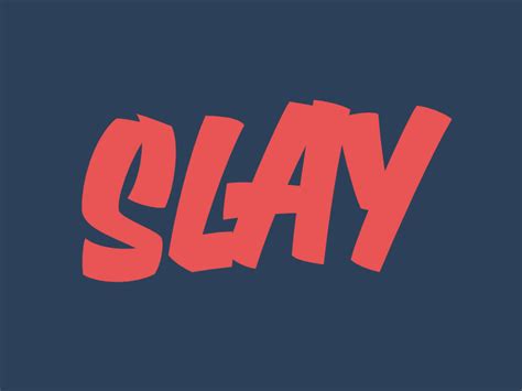 Slay Calligraphy Words Text Animation Lettering