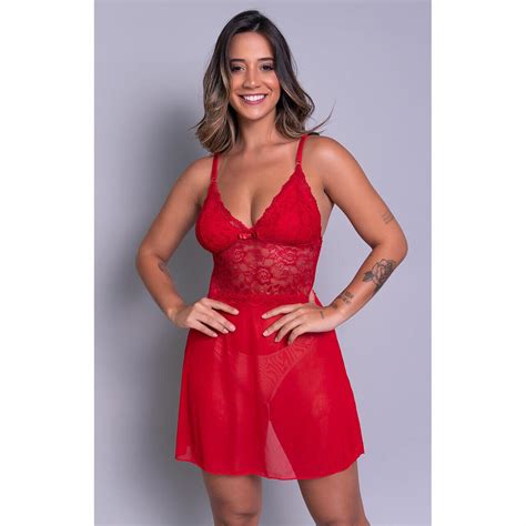 Comprar Camisola Tule Feminina Renda Sexy Sem Bojo Lingerie Transparente Pijama Sensual A