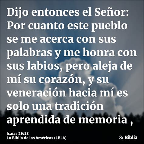 Isaías 2913 Biblia