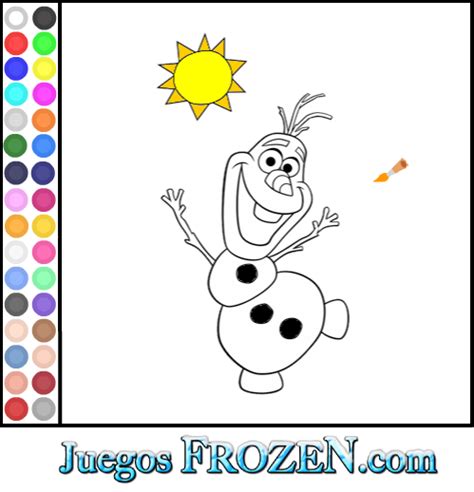 Colorear Olaf En La Playa Play Online On Flash Museum 🕹️