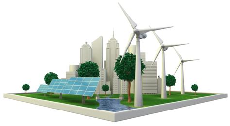 Renewable Energy City Great Powerpoint Clipart For Presentations