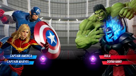 Captain America Captain Marvel Vs Hulk Dormammu Very Hard Ai