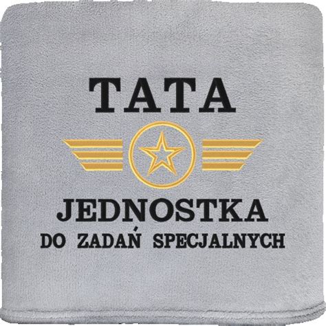 RIHAFT Koc personalizowany z napisem tata jednostka do zadań specjalnych