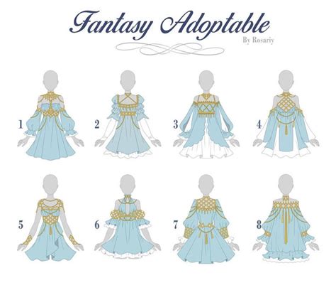 Closed Adoptable Fantasy Outfit By Rosariy On Deviantart