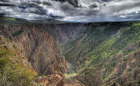 Black Canyon Of The Gunnison National Park Les Profondeurs Du Colorado