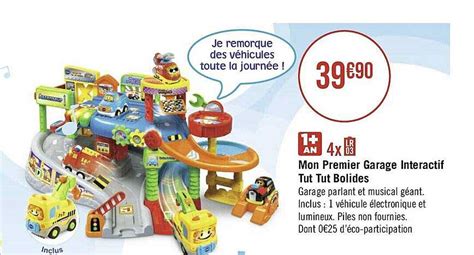 Promo Mon Premier Garage Interactif Tut Tut Bolides chez Géant