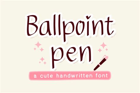 Ballpoint Pen Font by k2cstudio · Creative Fabrica