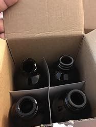 Amazon Vivaplex Large Oz Empty Amber Glass Bottles With